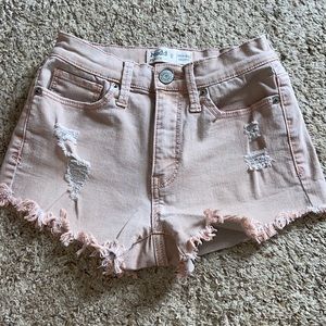 MUDD Jean shorts. Blush pink
